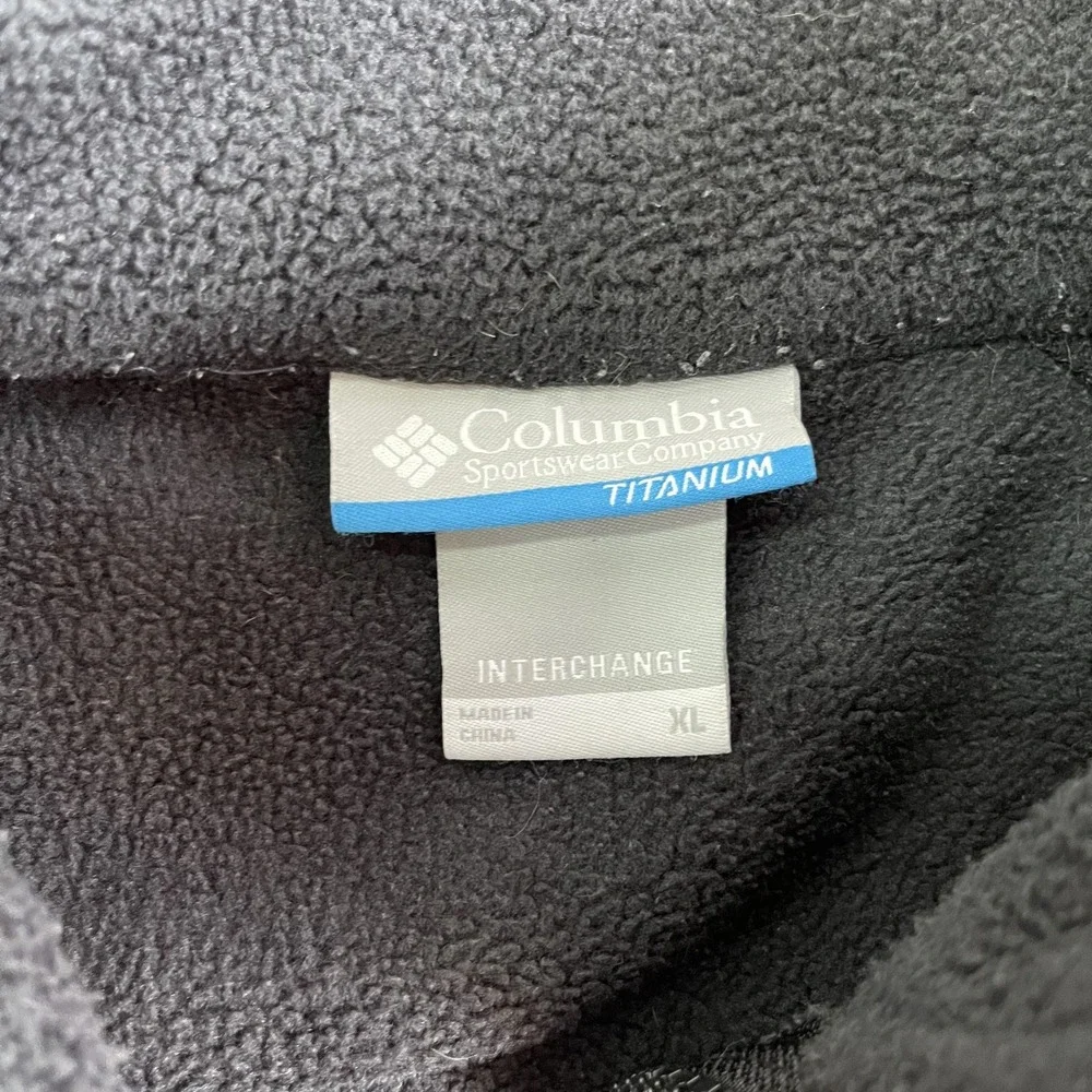 Columbia Titanium Jacket Womens XL Gray Fleece Full Zip Interchange Pockets